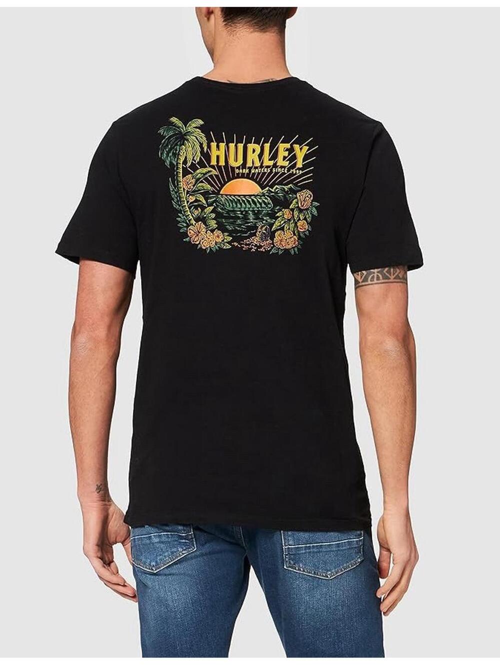 Hurley “Dark Waters Since 1999” Men’s Black Short Sleeve  T-Shirt Sz M